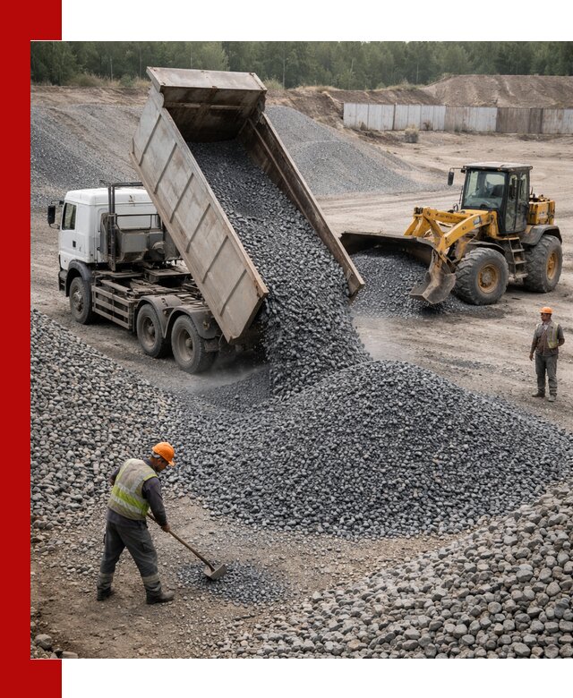 Щебень габбро-диабаз фр. 5-20 с доставкой в Южно-Сахалинске