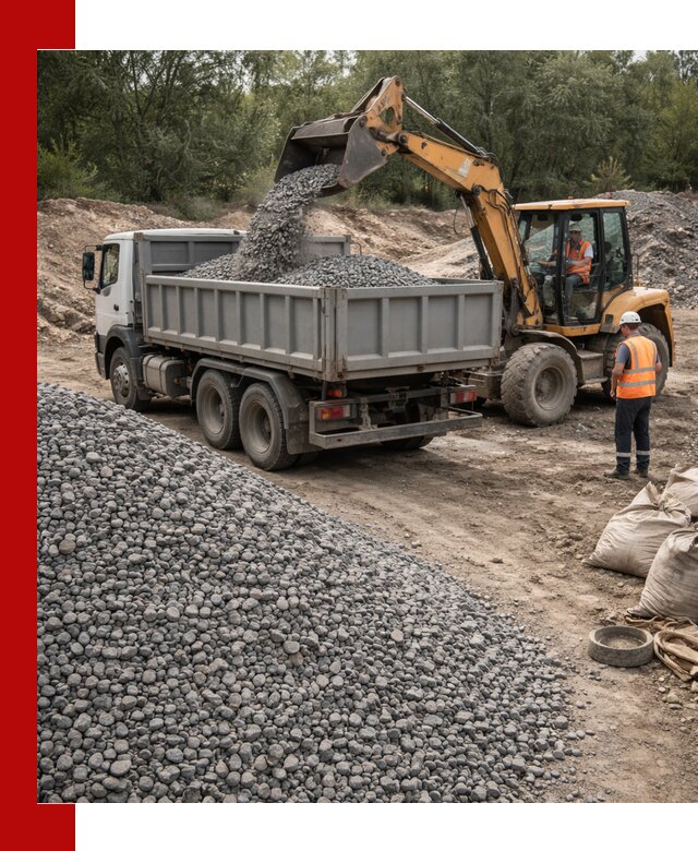 Доставка гравийного щебня в Южно-Сахалинске оптом и в розницу