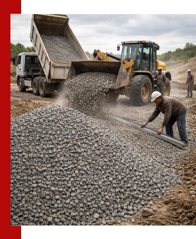 Гравийный щебень фракция 5-20 с доставкой в Южно-Сахалинске