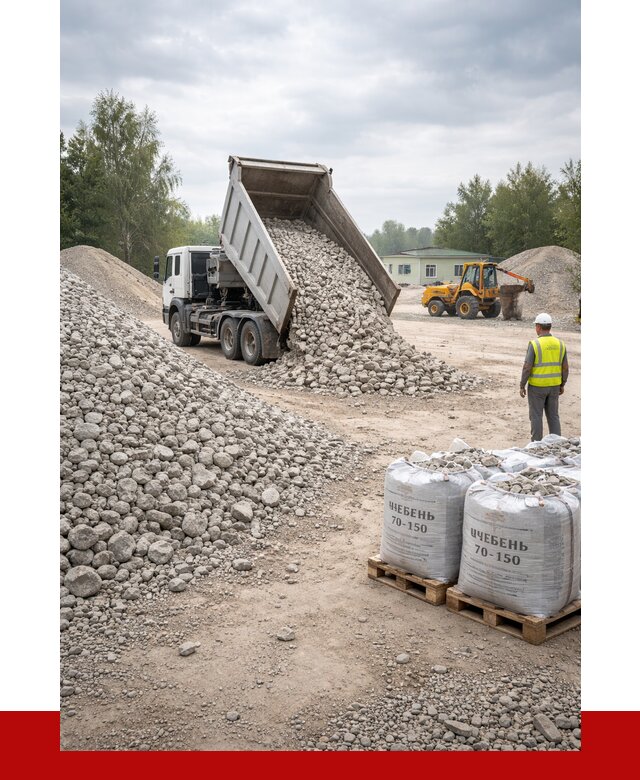 Известняковый щебень фракция 70-150 в Южно-Сахалинске от 1291 р. | ПРОНЕРУДЮжн