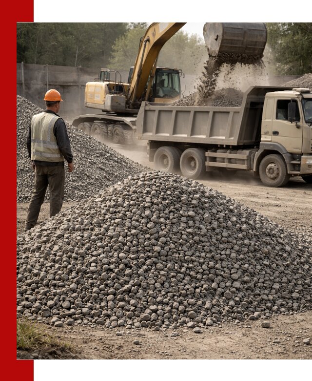 Шлаковый щебень фракция 5-20 с доставкой в Южно-Сахалинске