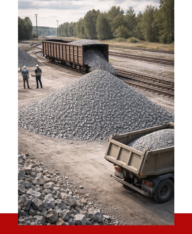 Железнодорожный щебень 20-60 в Южно-Сахалинске от 1756 р. | ПРОНЕРУДЮжн