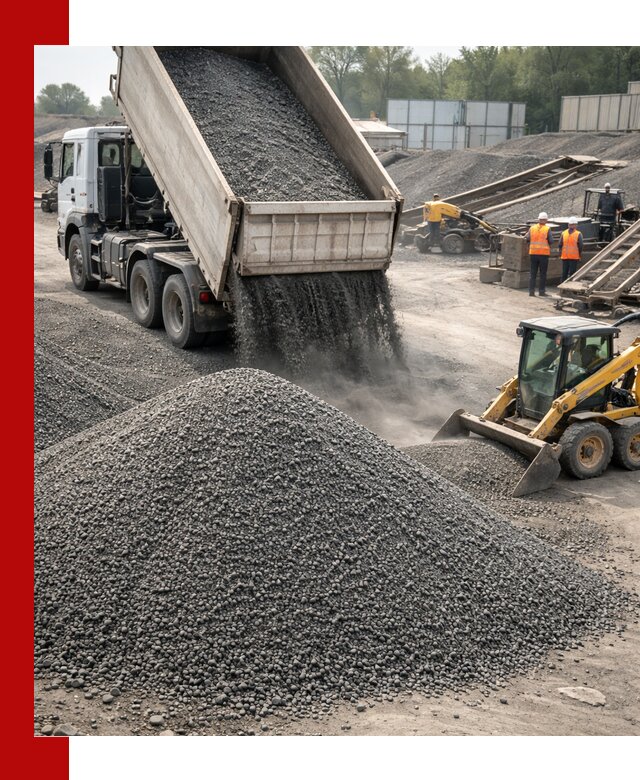 Вторичный щебень фракция 0–5 с доставкой в Южно-Сахалинске