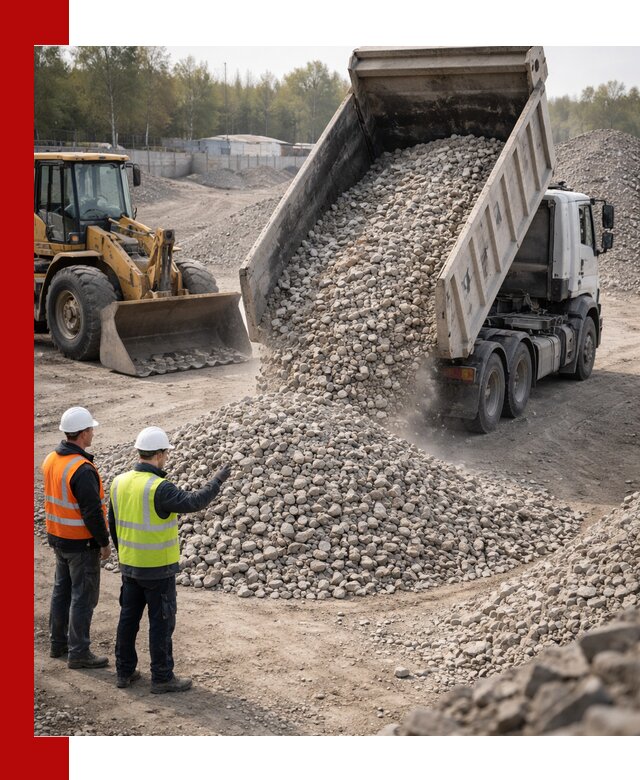 Вторичный щебень фракция 40–70 доставка в Южно-Сахалинске