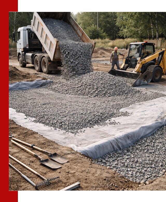 Щебень для фундамента с доставкой в Южно-Сахалинске