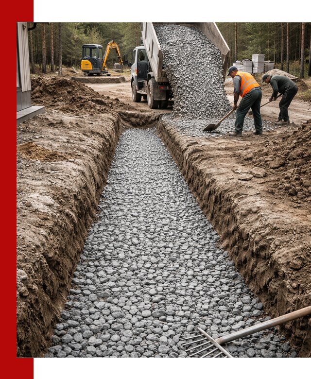 Щебень для дренажа с доставкой в Южно-Сахалинске высокого качества
