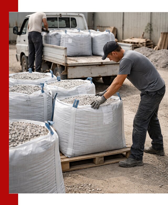 Доставка щебня в мешках по выгодным ценам в Южно-Сахалинске