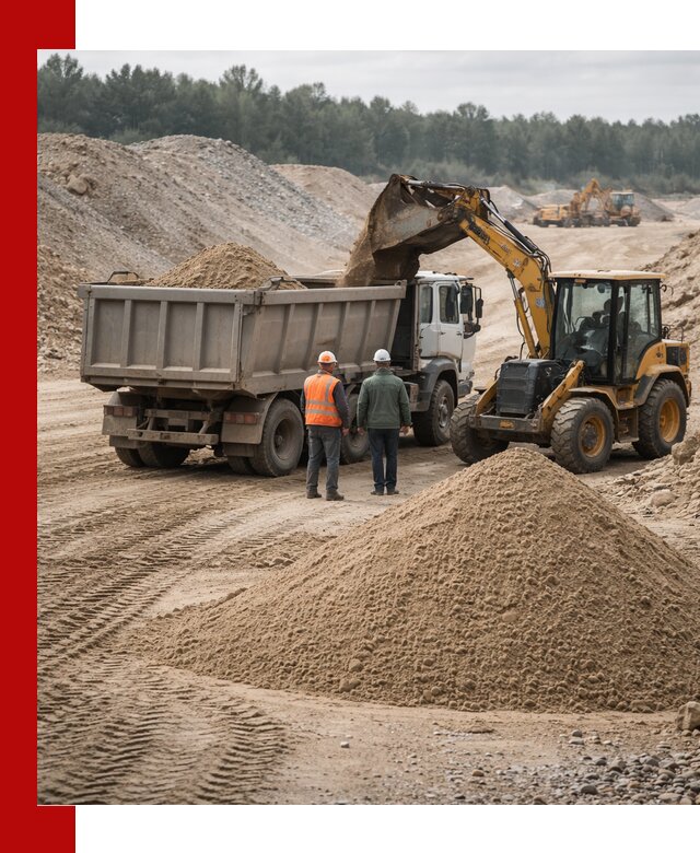 Карьерный среднезернистый песок с доставкой в Южно-Сахалинске