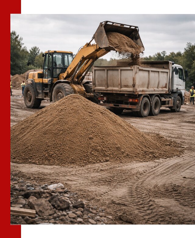 Доставка речного песка навалом в Южно-Сахалинске быстро и выгодно