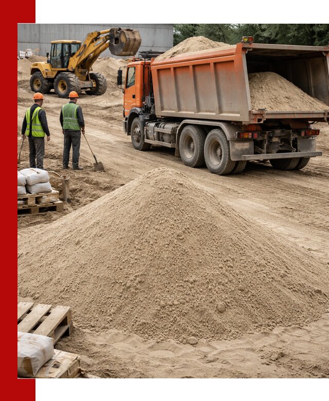 Доставка и продажа мытого речного песка в Южно-Сахалинске