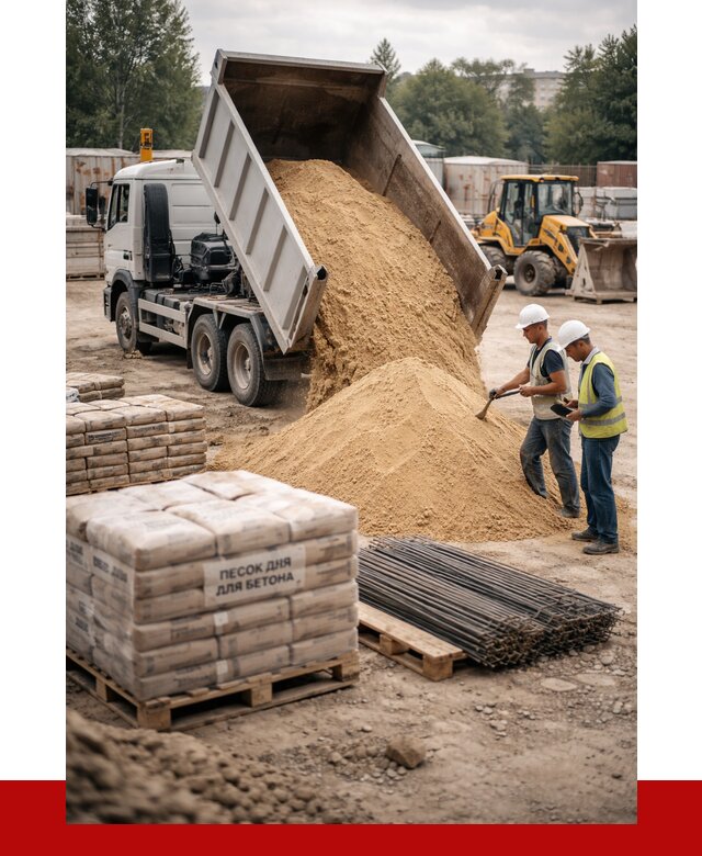 Песок для бетона в Южно-Сахалинске от 2583 р. с доставкой, ПРОНЕРУДЮжн