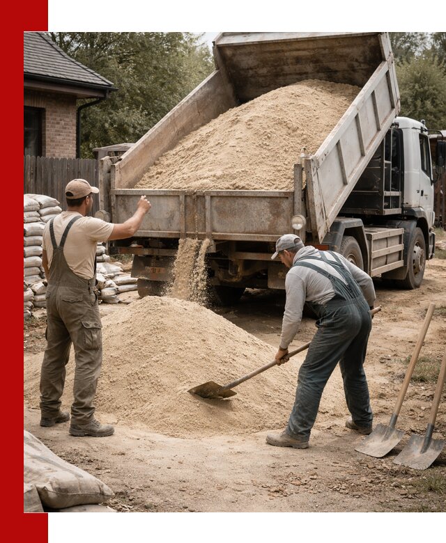 Песок для штукатурки с доставкой в Южно-Сахалинске качественный и чистый
