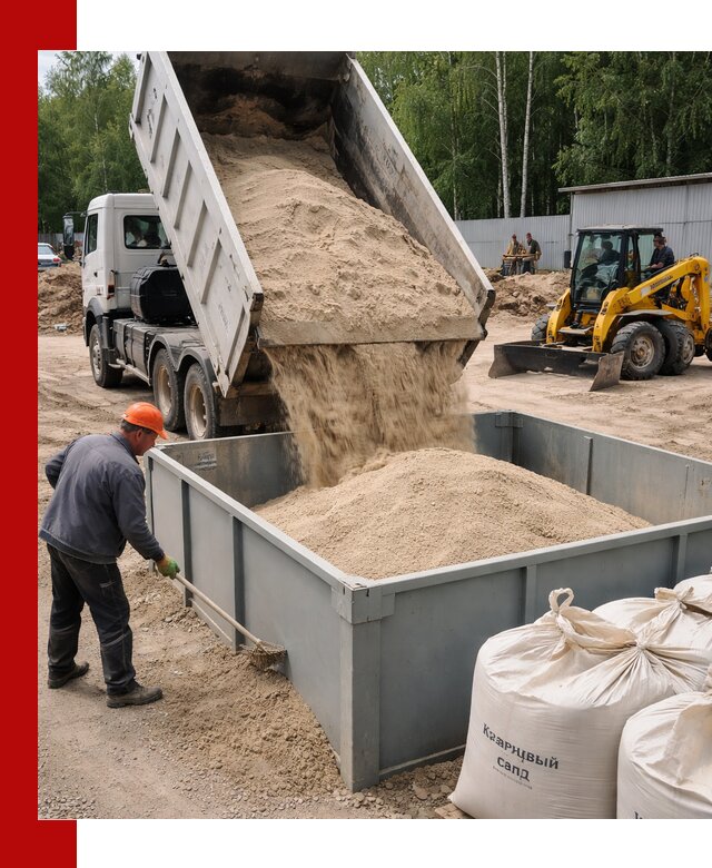 Кварцевый песок для фильтра в Южно-Сахалинске — доставка и качество