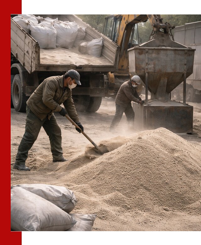 Кварцевый песок для пескоструя в Южно-Сахалинске — доставка и качество