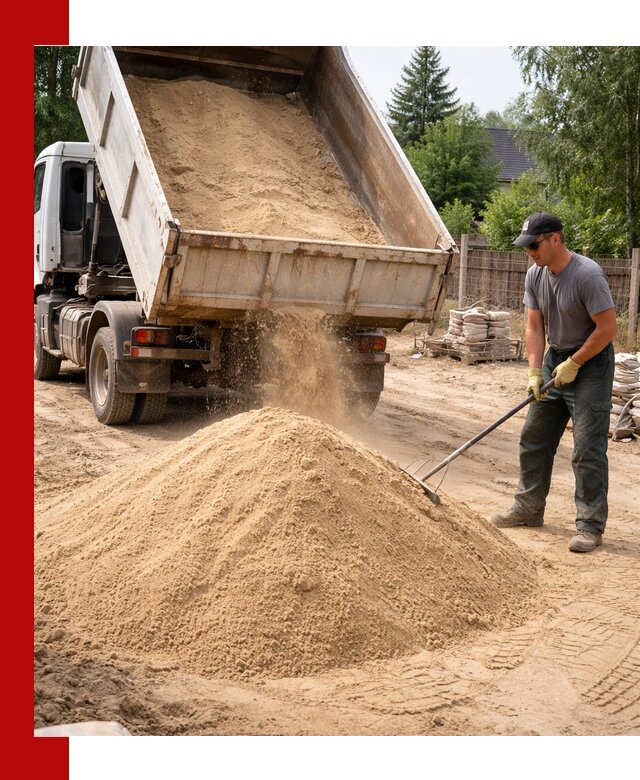 Доставка сухого песка самосвалами в Южно-Сахалинске