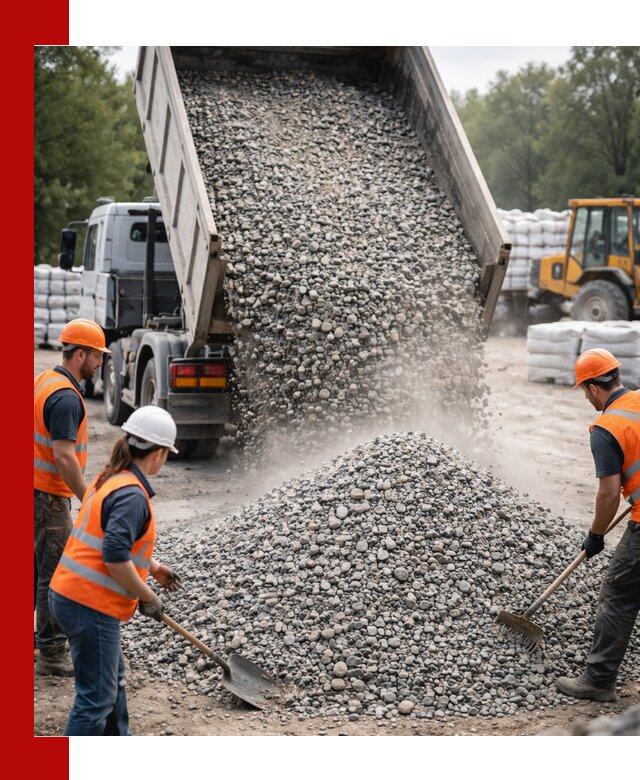 Доставка гравия и камня в Южно-Сахалинске оптом и в розницу