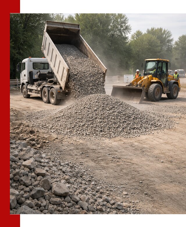 Гравий фракция 5–20 доставка в Южно-Сахалинске оптом и в розницу