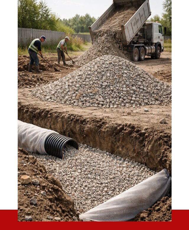 Гравий для дренажа в Южно-Сахалинске от 2273 р., доставка ПРОНЕРУДЮжн