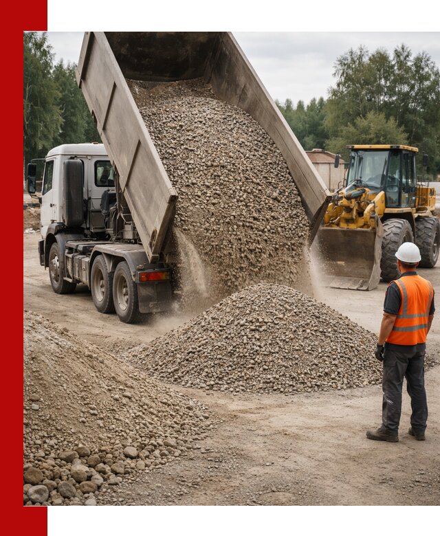 Доставка щпс в Южно-Сахалинске — щебеночно-песчаная смесь под заборы и дорожки