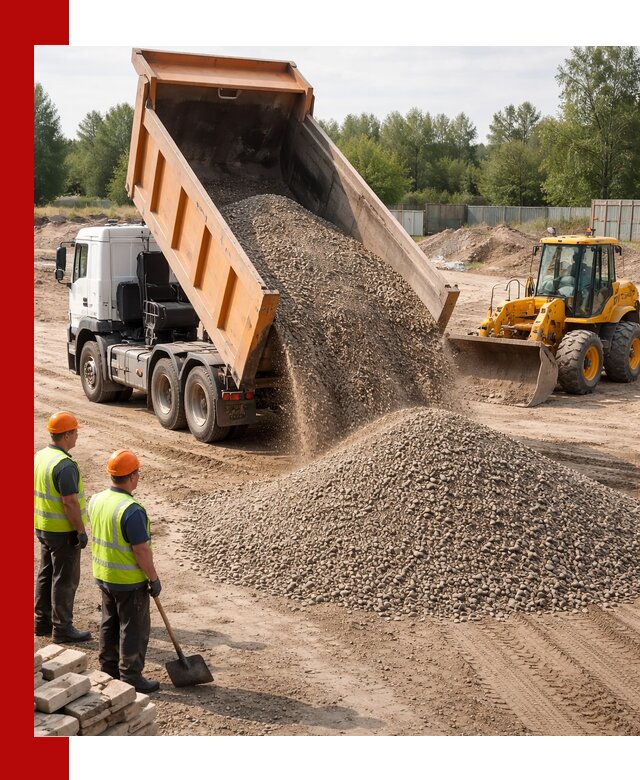 Доставка щебёночно-песчаной смеси ЩПС С7 в Южно-Сахалинске