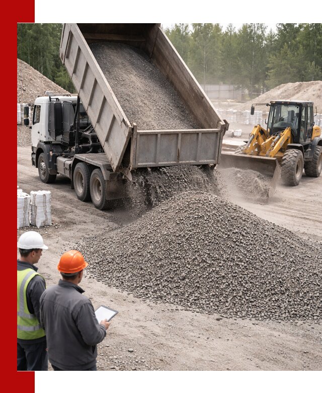 Доставка и продажа гранитного отсева 0-10 в Южно-Сахалинске