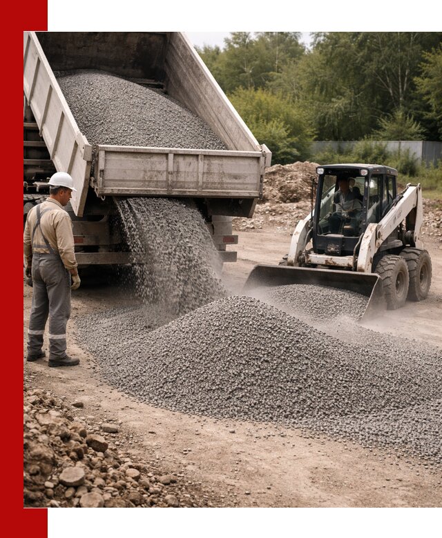 Доставка гравийного отсева 0-5 в Южно-Сахалинске оптом и в розницу