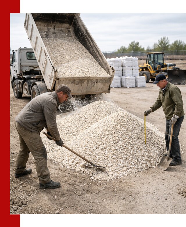 Мраморная крошка с доставкой и разгрузкой в Южно-Сахалинске