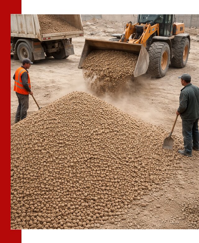 Керамзит фракция 10-20 с доставкой в Южно-Сахалинске