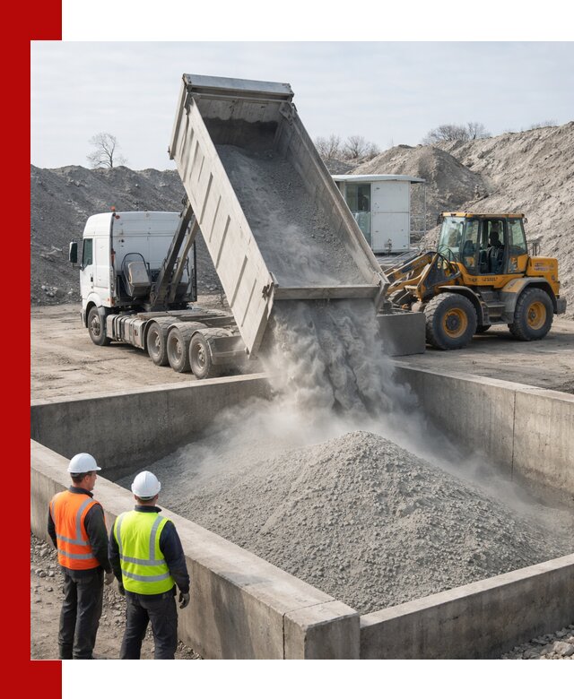 Доставка цемента навалом в Южно-Сахалинске крупными партиями