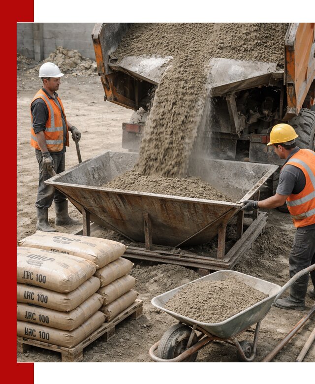 Доставка цементно-песчаной смеси М100 в Южно-Сахалинске