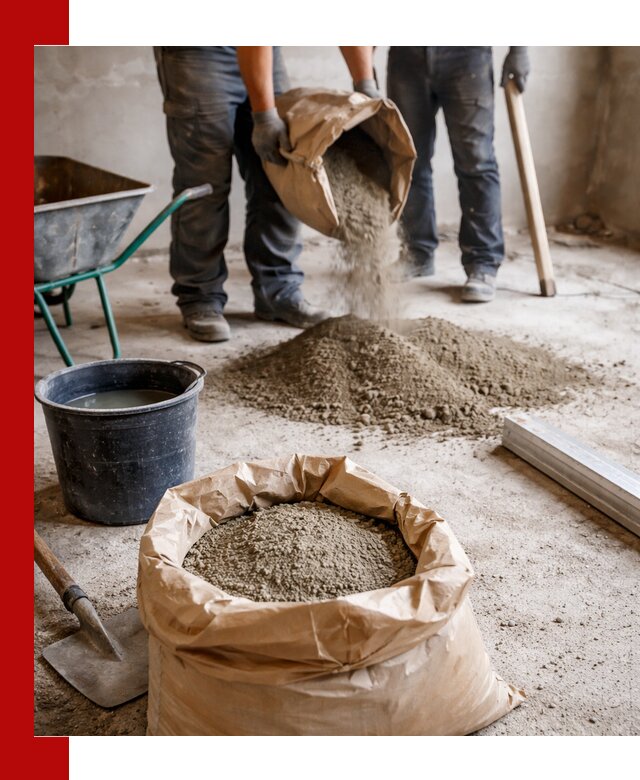 Доставка сухой смеси для стяжки в Южно-Сахалинске