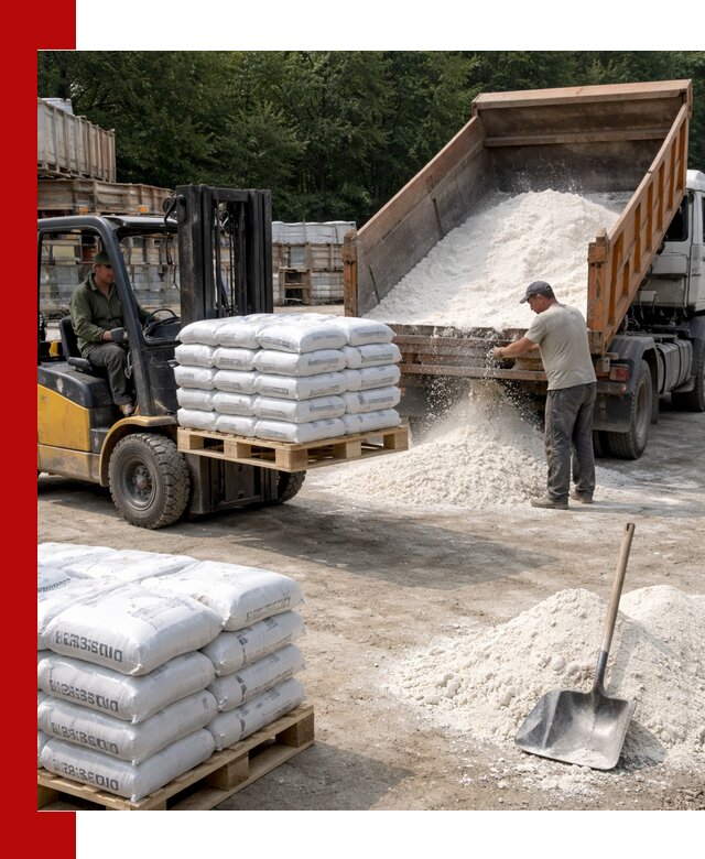 Доставка строительной извести оптом и в розницу в Южно-Сахалинске