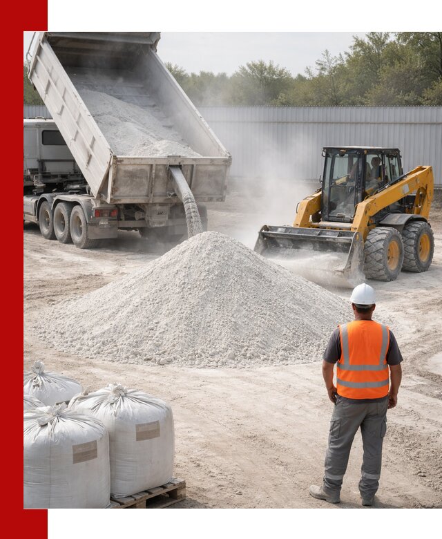 Доставка и продажа известняковой муки в Южно-Сахалинске