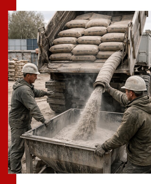 Доставка цемента М400 в Южно-Сахалинске оптом и в розницу