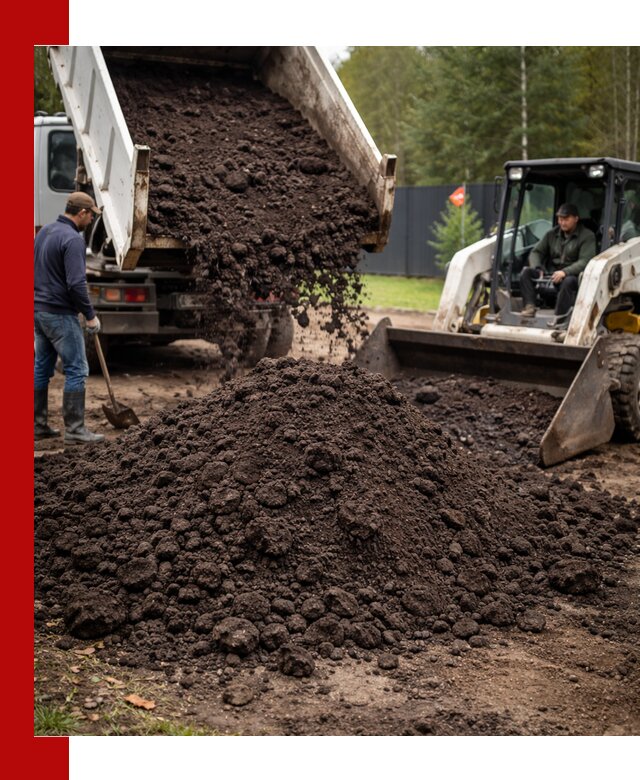 Плодородный грунт с доставкой в Южно-Сахалинске для садов и огородов