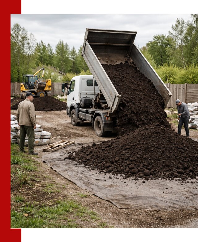 Доставка качественного почвогрунта в Южно-Сахалинске оптом и в розницу