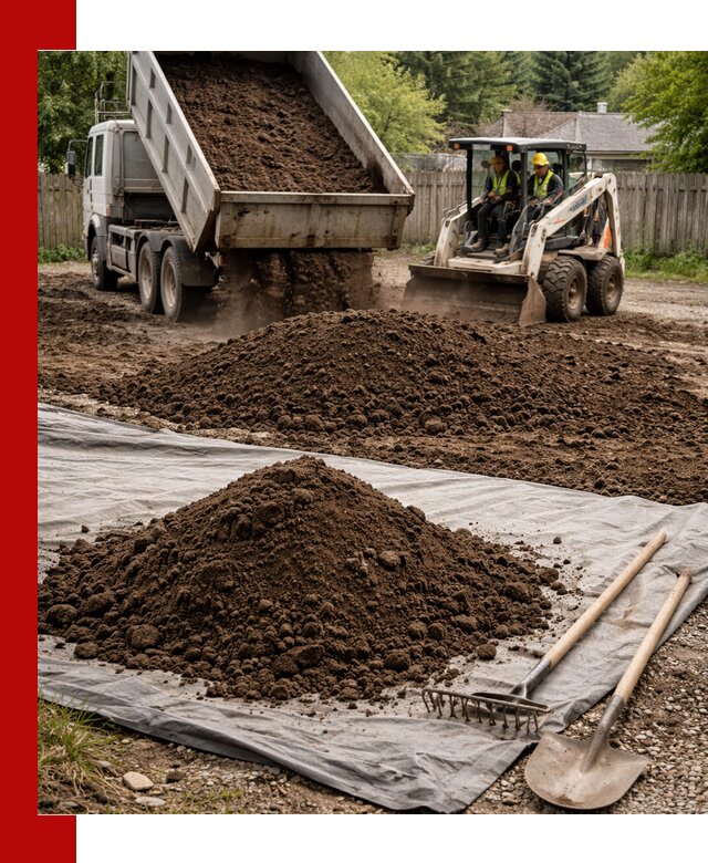 Грунт для отсыпки участка с доставкой в Южно-Сахалинске