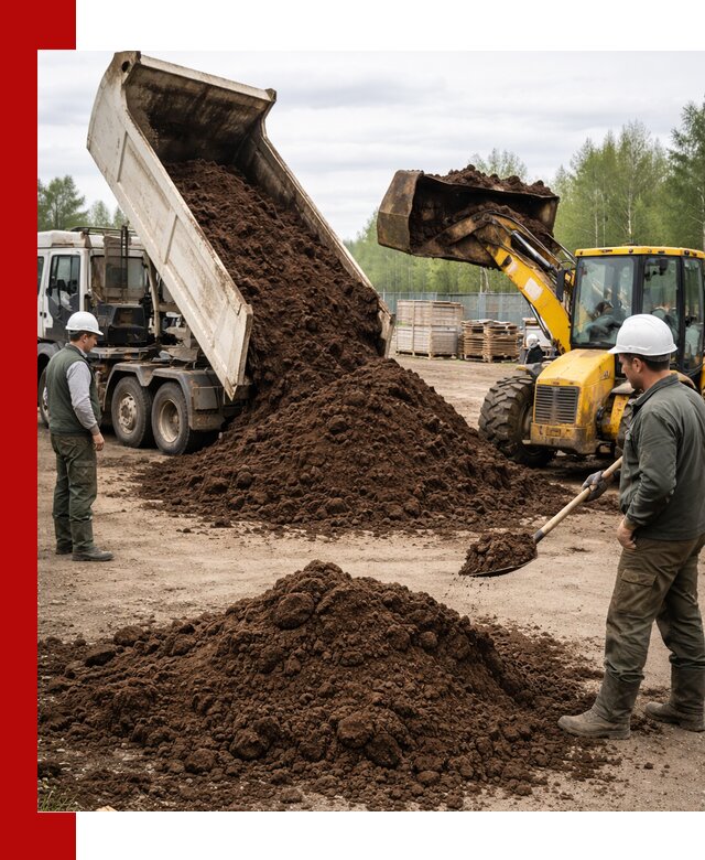 Доставка торфа оптом и в мешках в Южно-Сахалинске