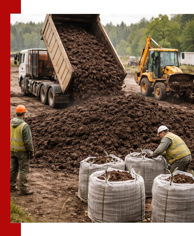 Доставка нейтрального торфа в Южно-Сахалинске оптом и в розницу