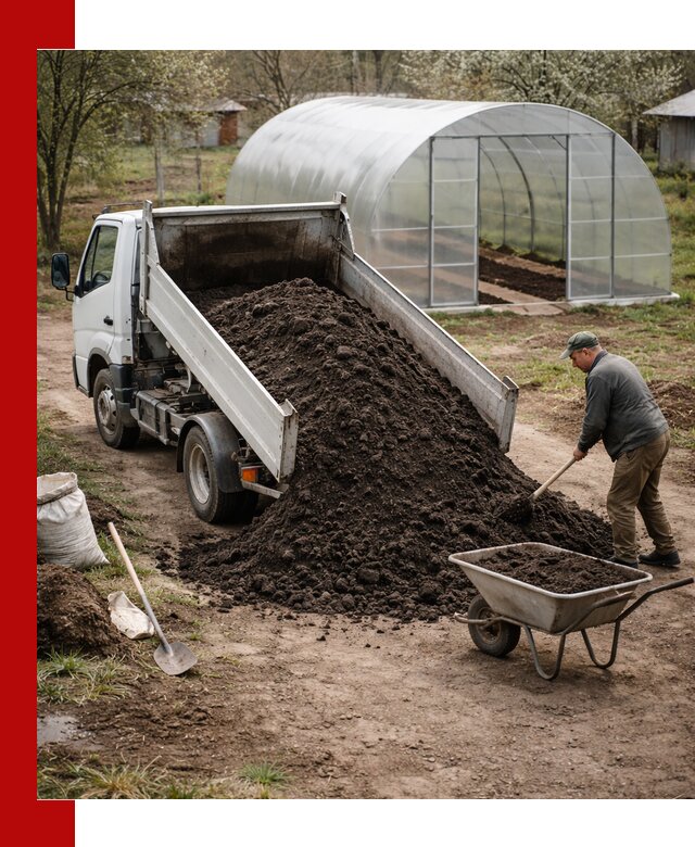 Чернозем для теплицы с доставкой в Южно-Сахалинске