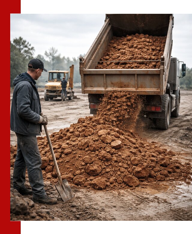 Глина для засыпки в Южно-Сахалинске с доставкой самосвалами