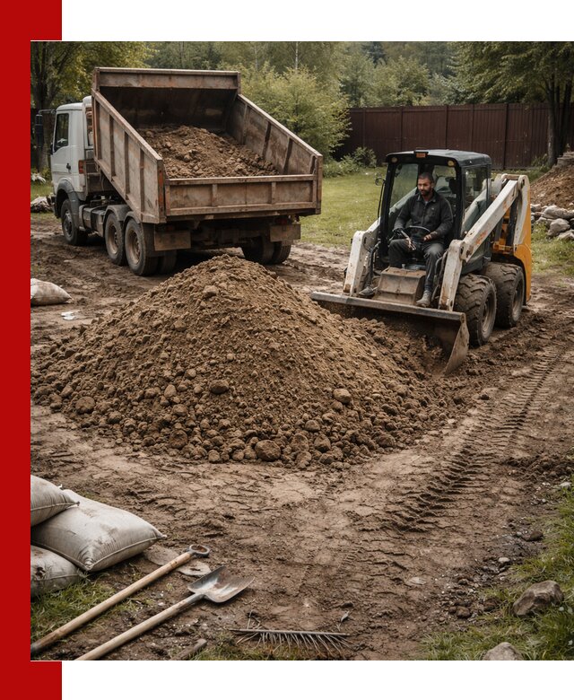 Суглинок для планировки участков в Южно-Сахалинске с доставкой и выгрузкой