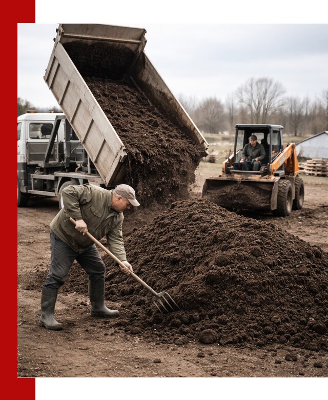 Доставка и продажа перегноя в Южно-Сахалинске быстро и дешево