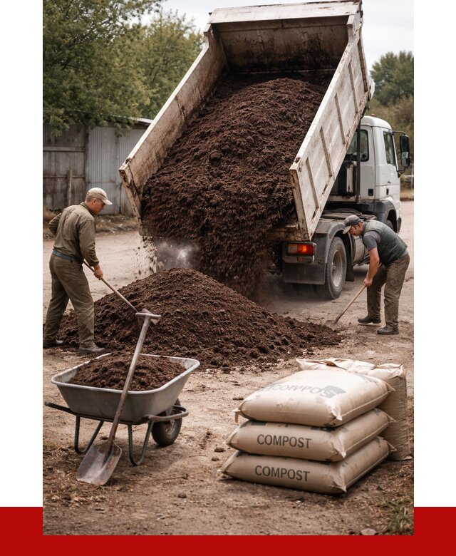 Купить компост в Южно-Сахалинске от 4339 р. за куб с доставкой | ПРОНЕРУДЮжн