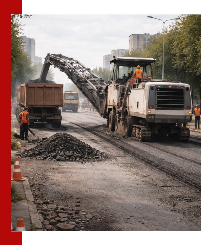 Фрезерованный асфальт в Южно-Сахалинске — удаление и вывоз старого покрытия