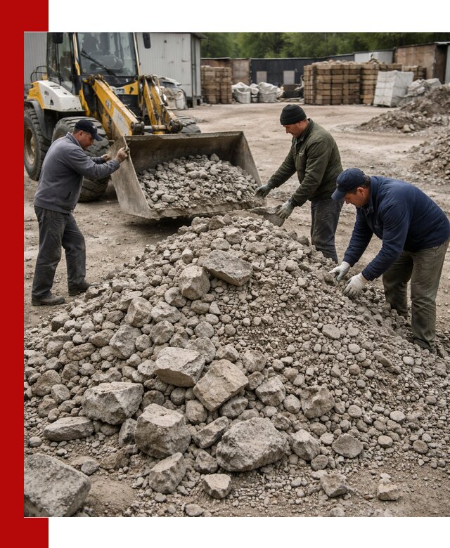 Демонтаж и вывоз бой бетона в Южно-Сахалинске