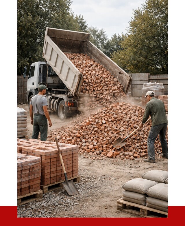 Бой кирпича в Южно-Сахалинске с доставкой от 4339 руб/куб | ПРОНЕРУДЮжн