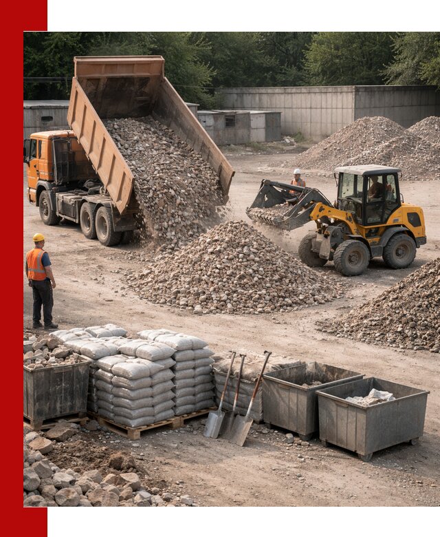 Вторичные материалы для отсыпки в Южно-Сахалинске — поставка и доставка