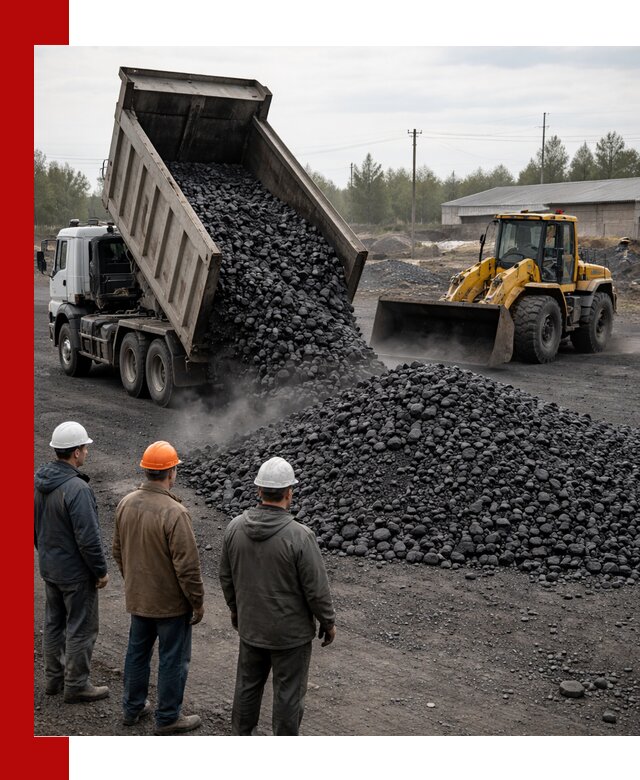 Доставка угля антрацита в Южно-Сахалинске с самосвалами и погрузкой
