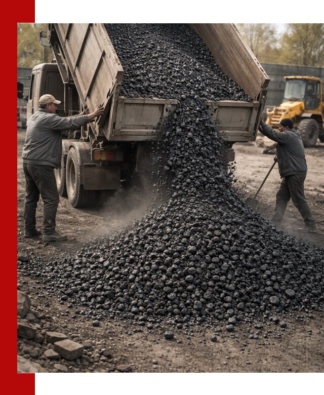 Доставка угля семечка самосвалами в Южно-Сахалинске